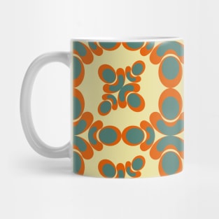 Green and orange Color Seamless pattern Mug